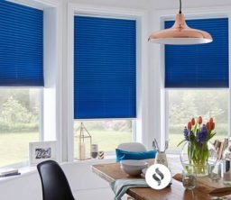 blue perfect fit blinds